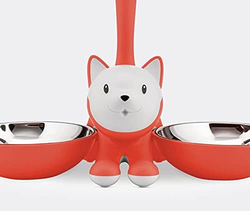 Tigrito dubbel kattskål, Red Orange, Alessi- AMMI09 RO